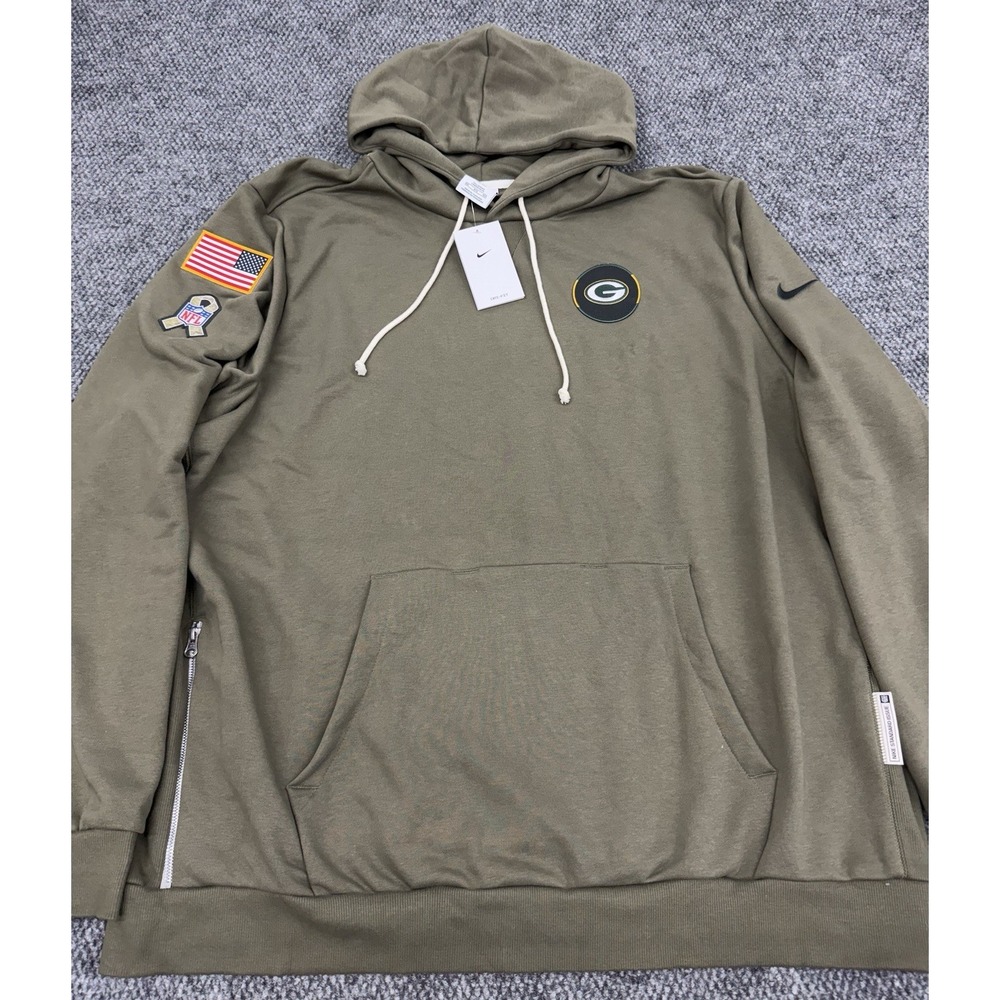 Green Bay Packers Men's 4XL Nike Salute to Service Sideline Hoodie Sweatshirt